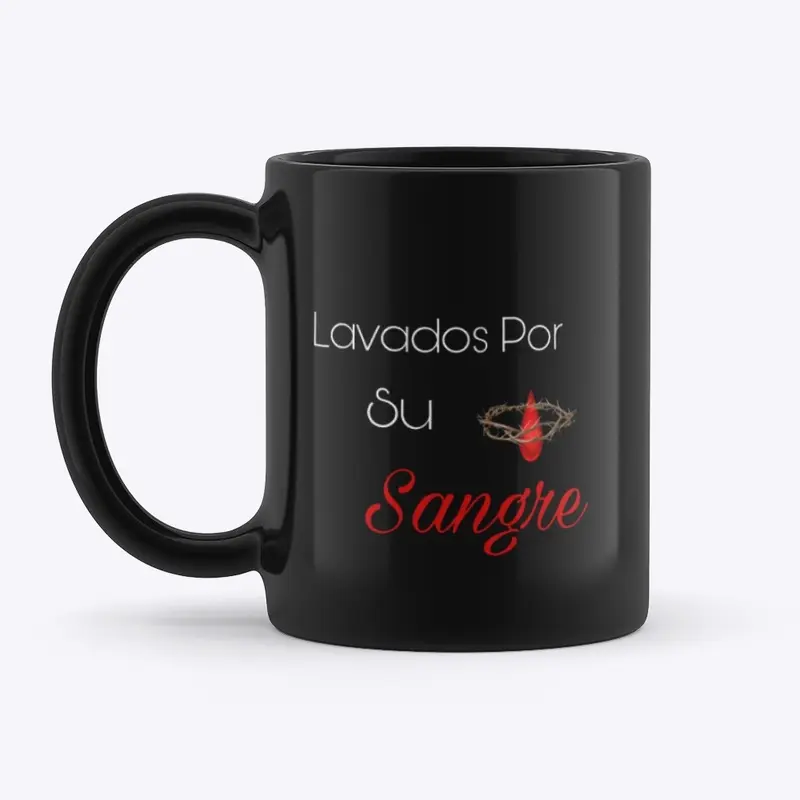 “Lavados Por Su Sangre 🩸” Black Mug